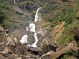 502 Waterfall  At Rupse Chhahara We left Ghasa at 7:40 and walked down the Kali Gandaki valley. I passed a beautiful waterfall at Rupse Chhahara (1560m) at 9:30.